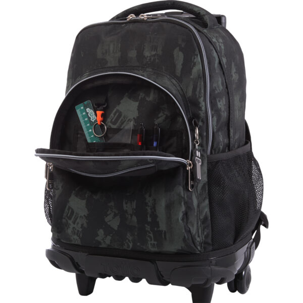 MOCHILA TOTTO ESCOLAR CON RUEDAS DONUTS - RENGLONES - Imagen 3