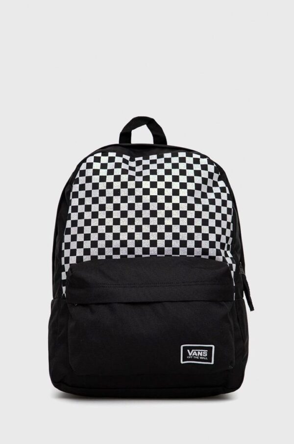 Mochila Vans negro cuadros Glitter - Imagen 3