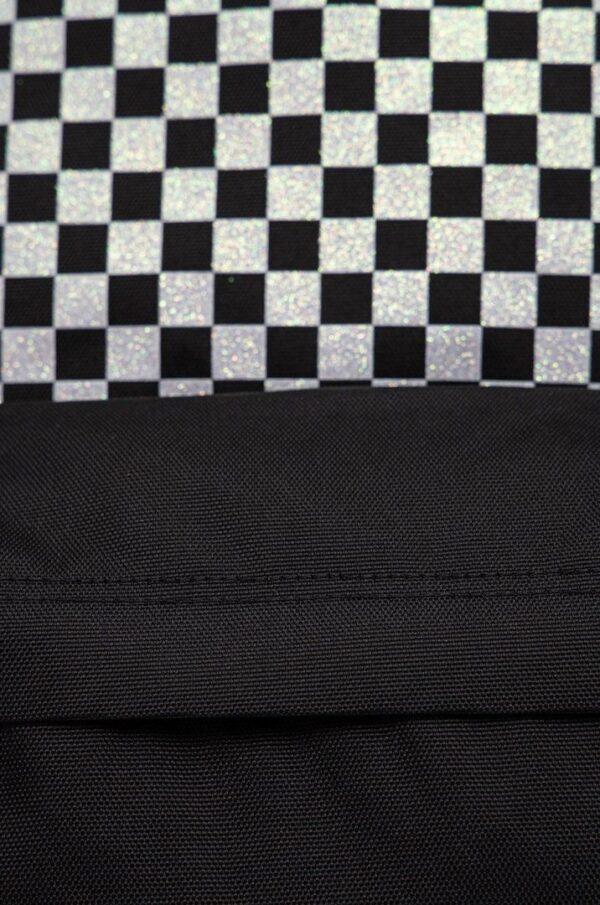 Mochila Vans negro cuadros Glitter - Imagen 4