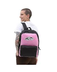 Mochila vans rosa-morado - negro